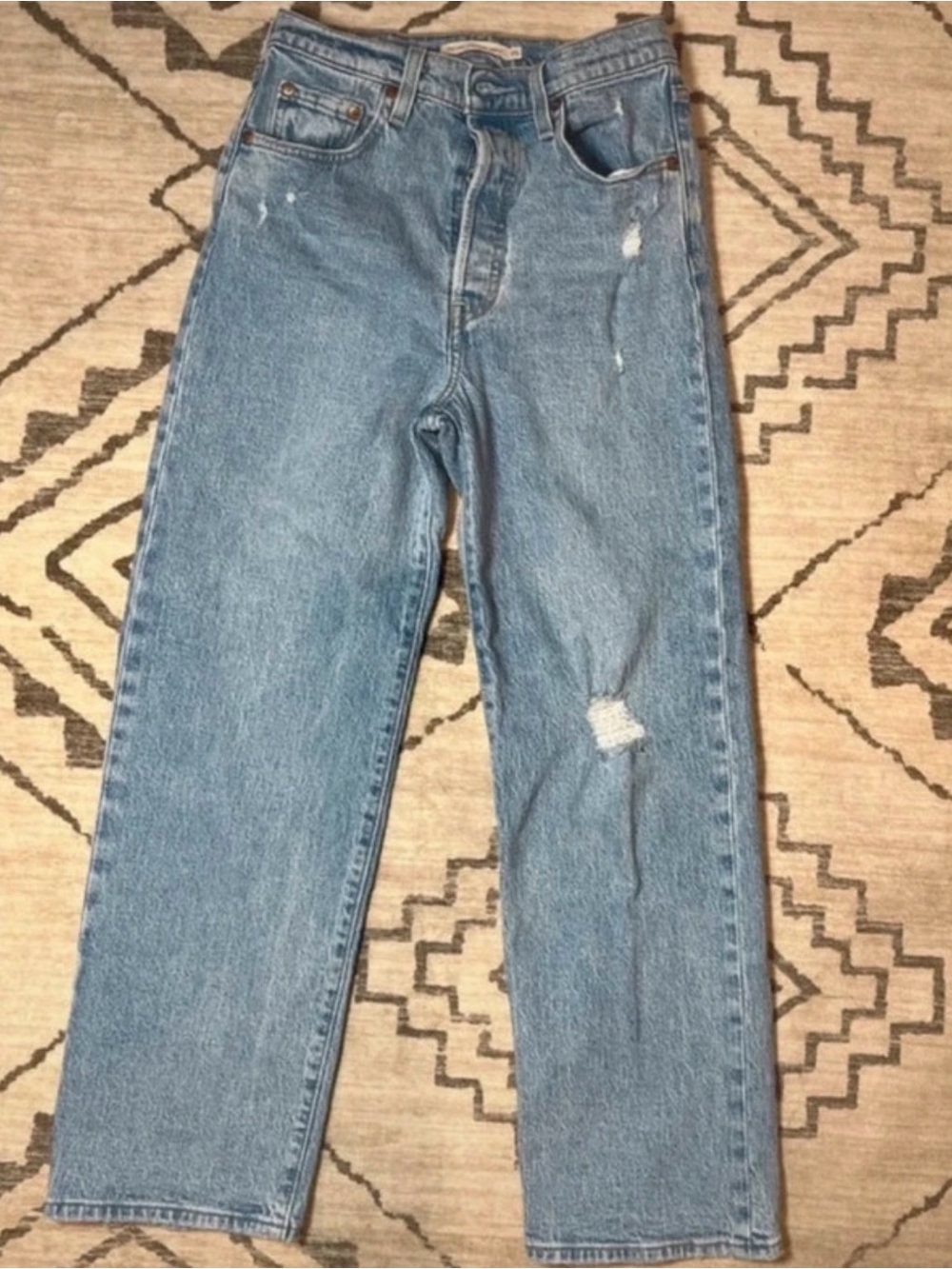 Levi’s Classic High-Rise Light Blue Mom Jeans - Women's Denim